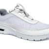 Zapatillas sanitarias profesionales GIMA HF100/HF200 en color blanco — calzado de seguridad en microfibra transpirable, suela EVA LEVIREX® antistática, EPI categoría II (EN ISO 20347:2012)